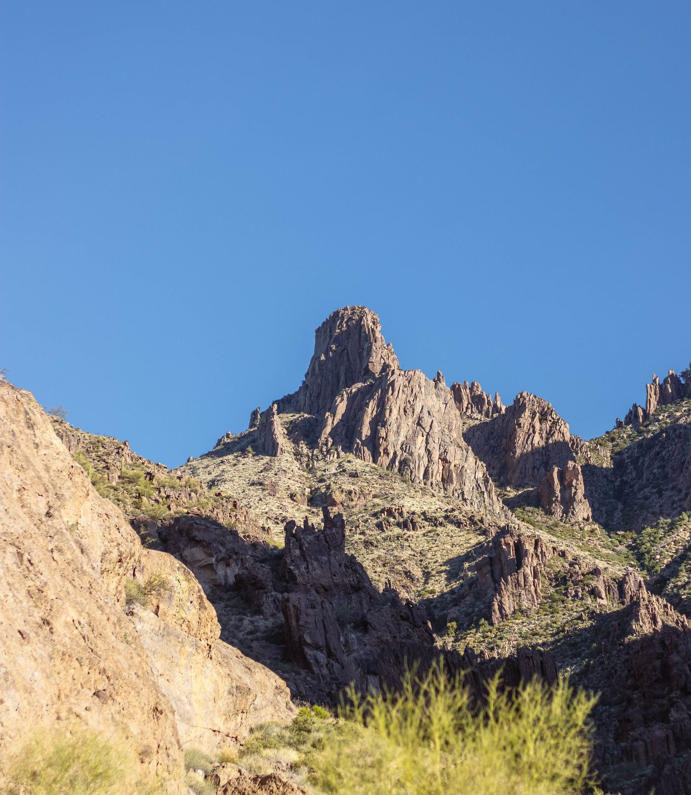 The Superstition Mountains east of Phoenix, Arizona, where HYVE is based